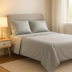 Set de Sábana 4 Piezas Lisa Full 4HOME ESF44288 | Suavidad y estilo para tu dormitorio